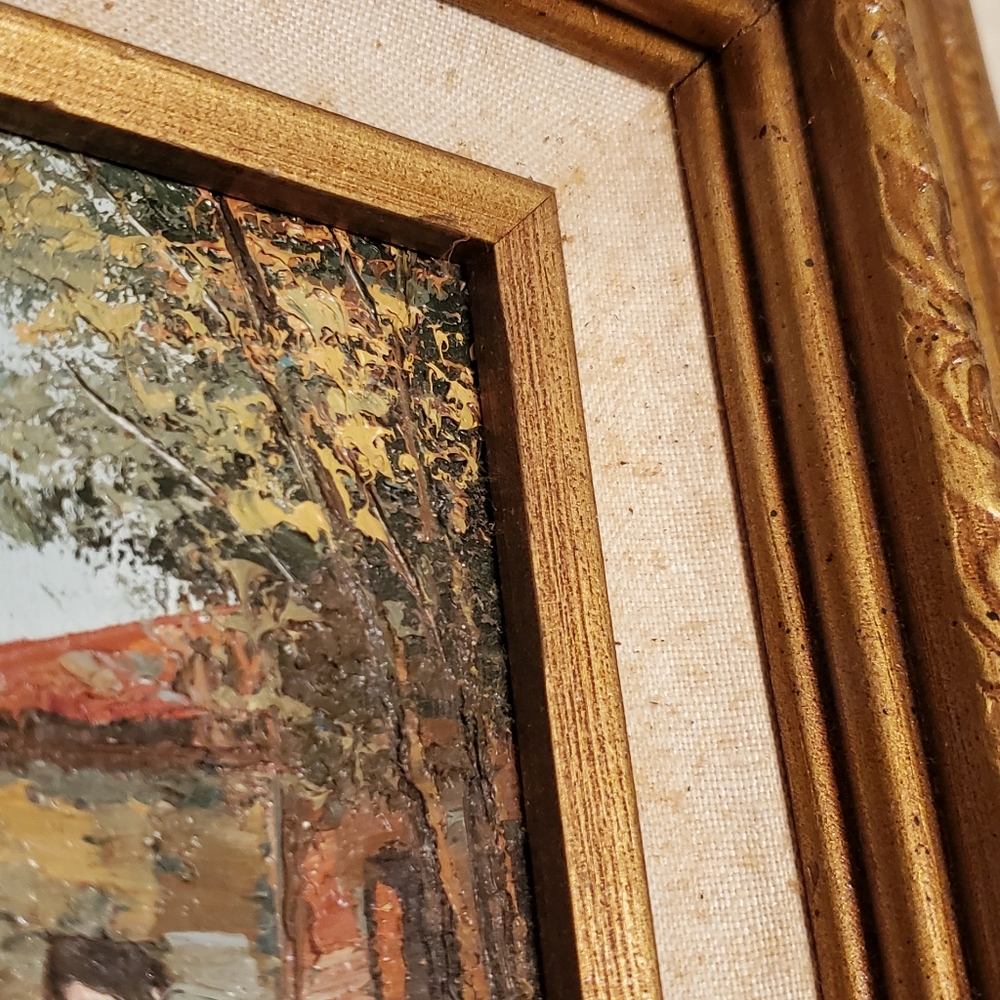 Oil Painting Original Signed Henri Henry Rogers Impressionism Solid Wood Frame - Picture 12 of 17
